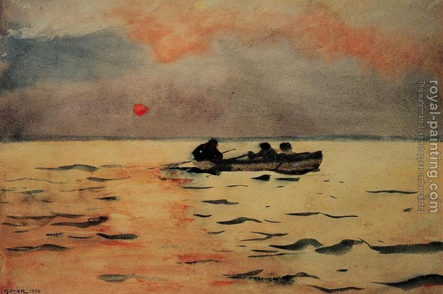 Winslow Homer : Rowing Home